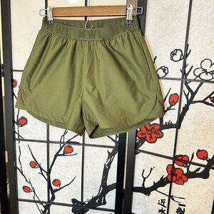 Madewell MWL Always Pull On Twill Pockets Comfy Everyday Green Shorts XS New